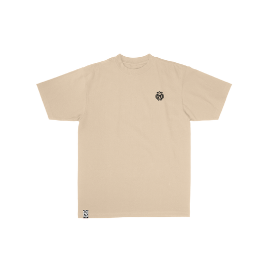 Crowned Laurel Premium Tee- Black on Cream