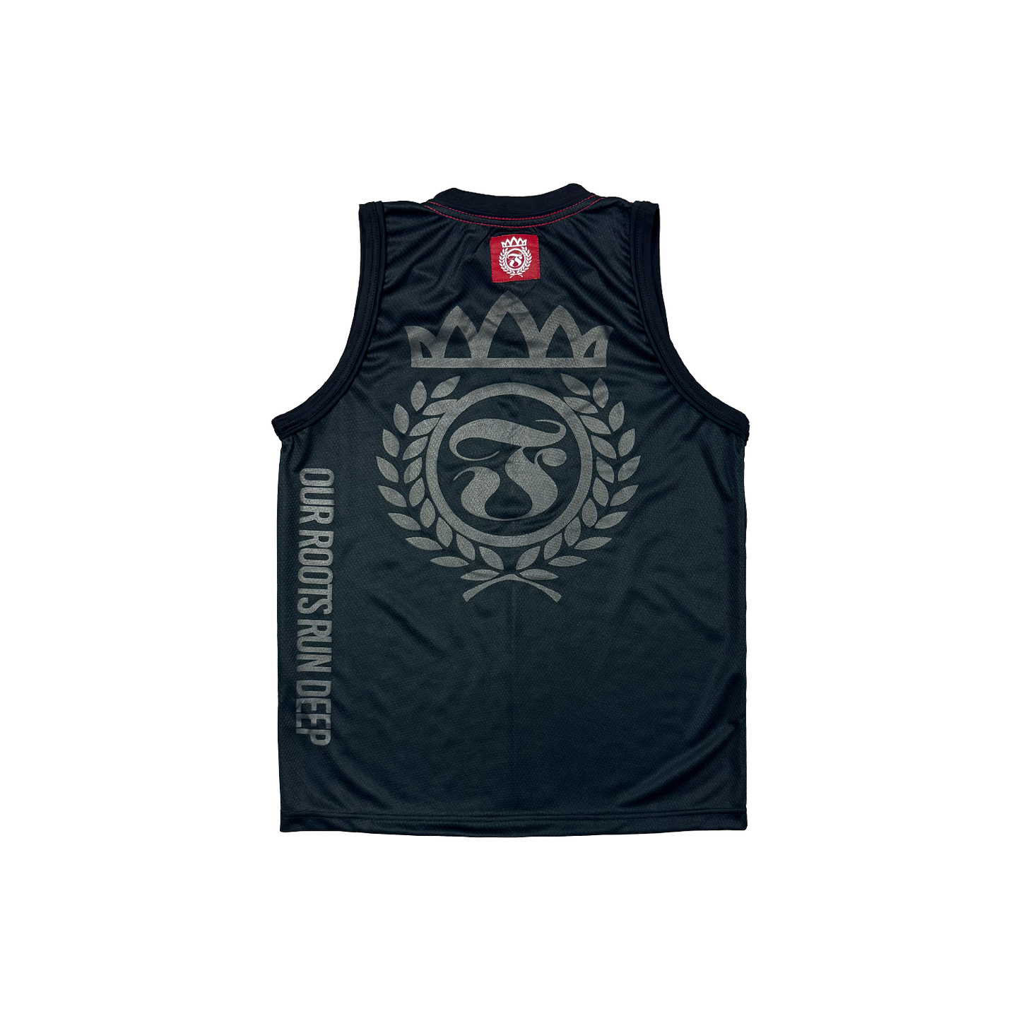Hafa Adai Laurel Mesh Tank - Black on Black