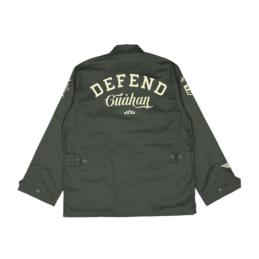 Defend Guahan BDU Jacket - Olive Green