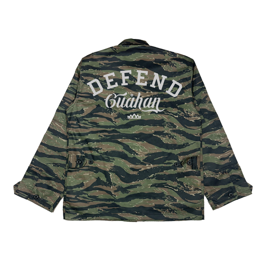 Defend Guahan BDU Jacket- Tiger Camo