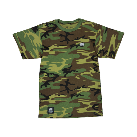 Logo Patch Tee- Woodland Camo