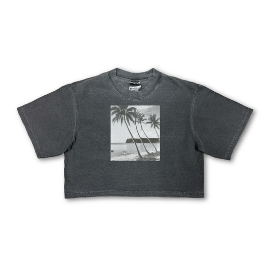 By The Bay Crop Top- Vintage Black