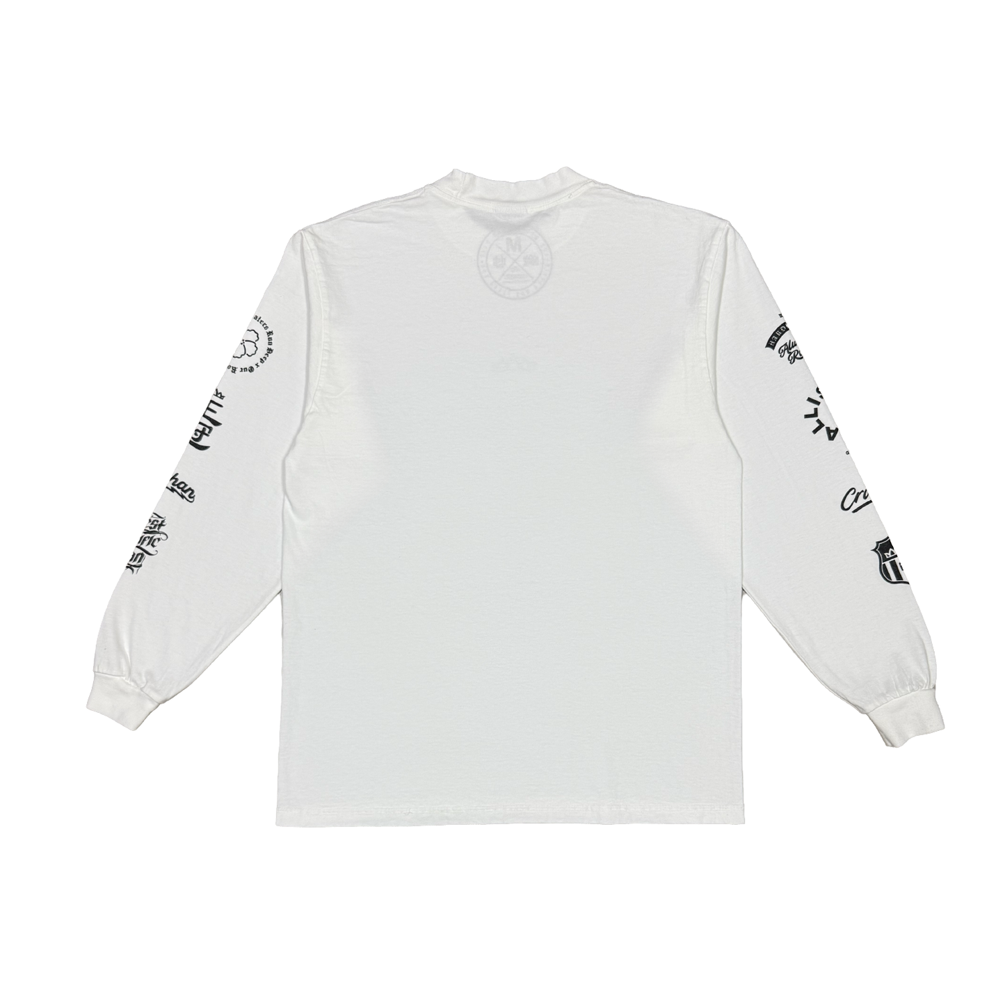 Hardly Home Mob Logo L/S Tee - Black on White