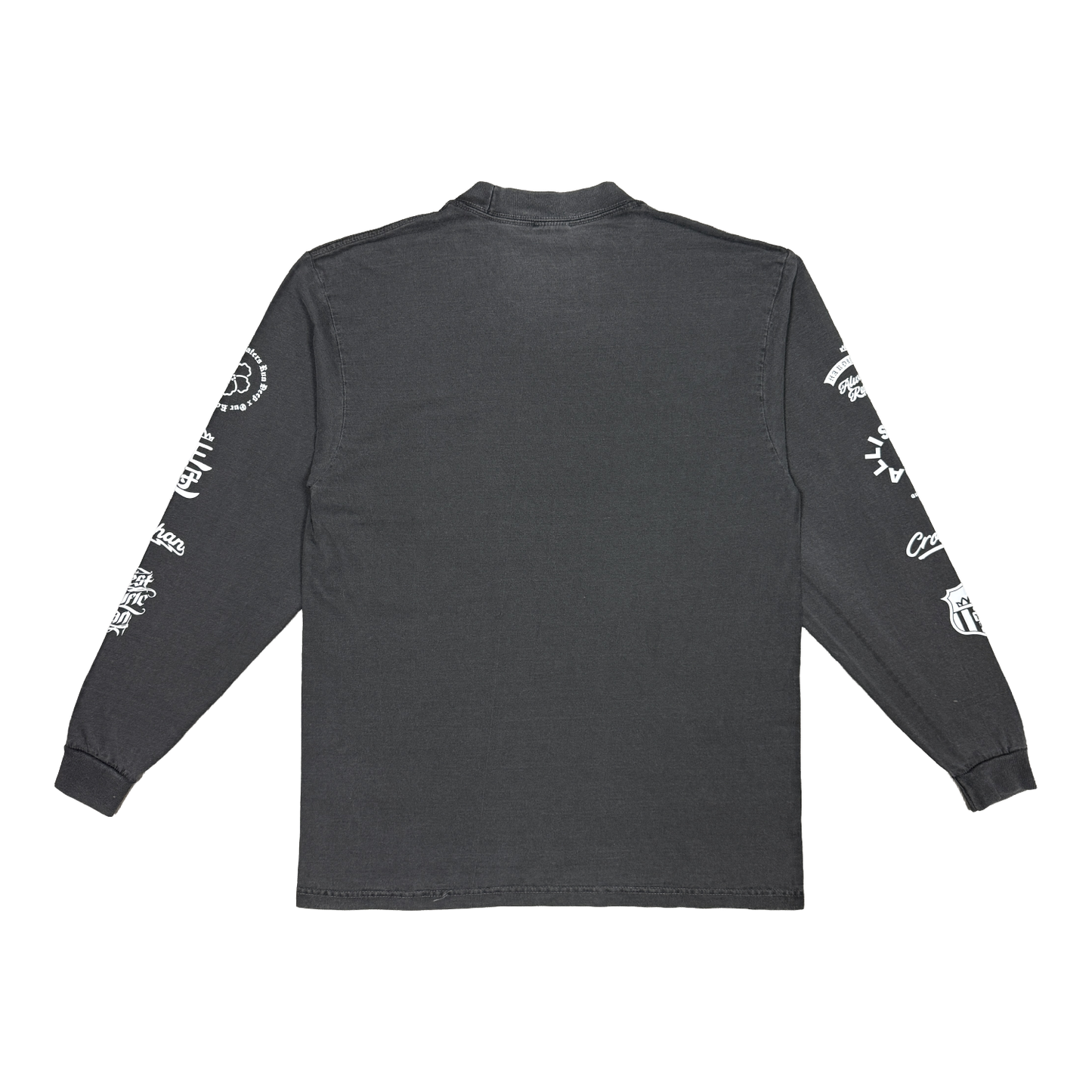 Hardly Home Mob Logo L/S Tee - White on Shadow