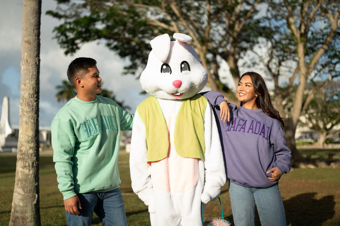 Hafa Adai Crewneck - Seafoam Green