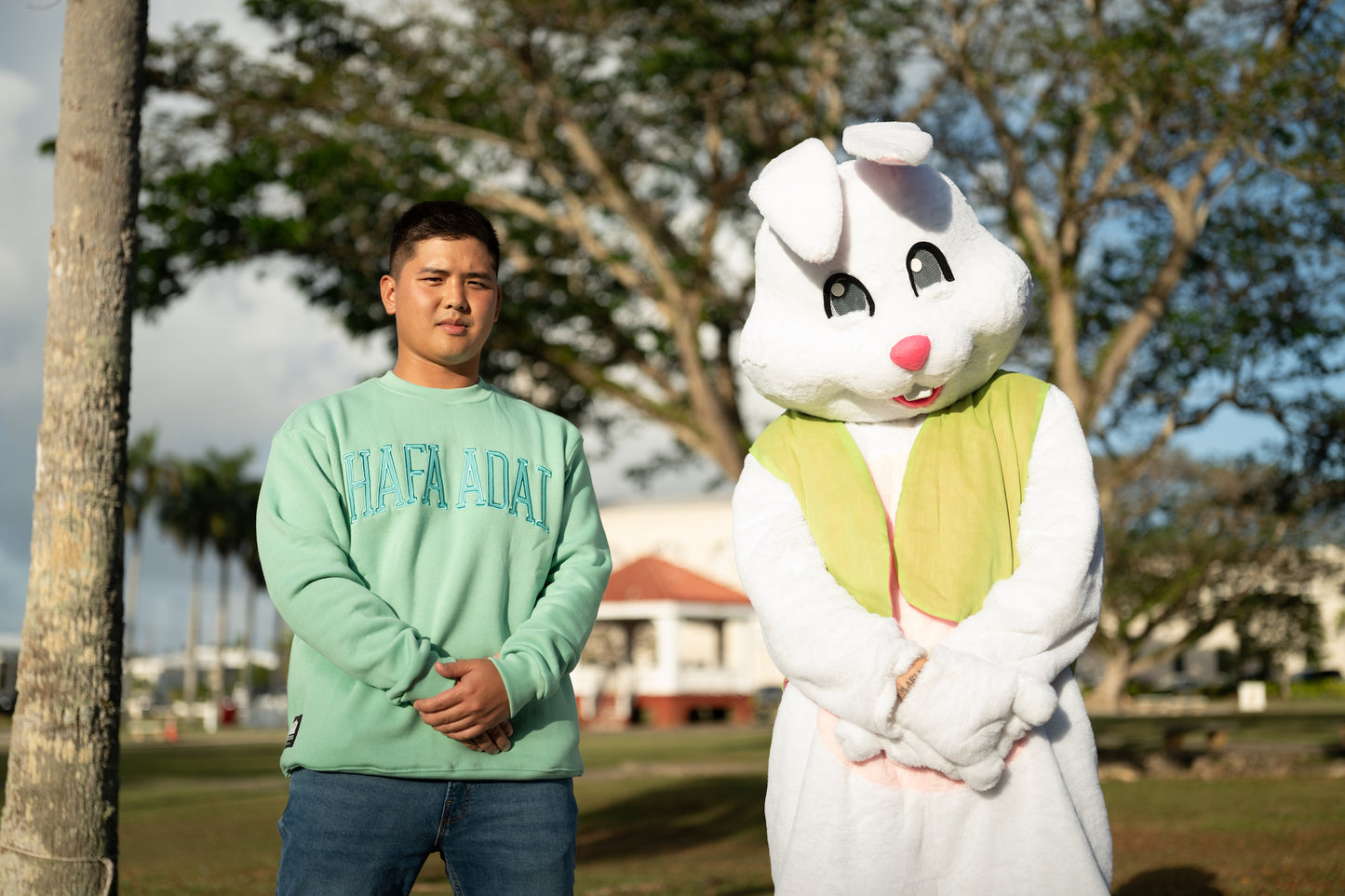 Hafa Adai Crewneck - Seafoam Green
