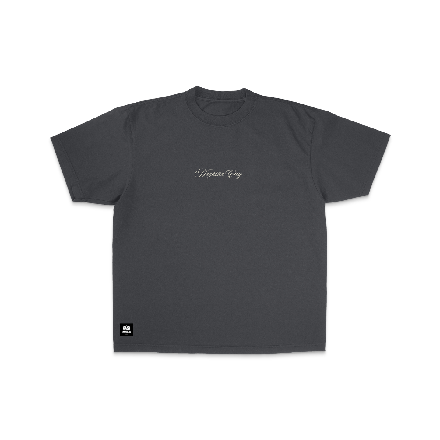 Hagatna City Premium Logo Tee- Asphalt