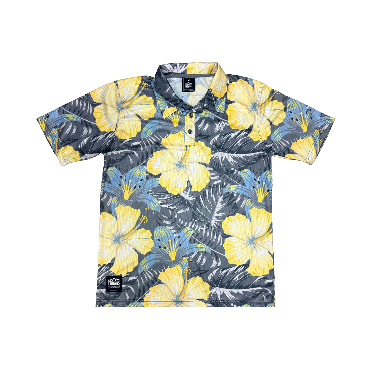 Hibiscus Hills Youth Performance Polo - Lemon Powder