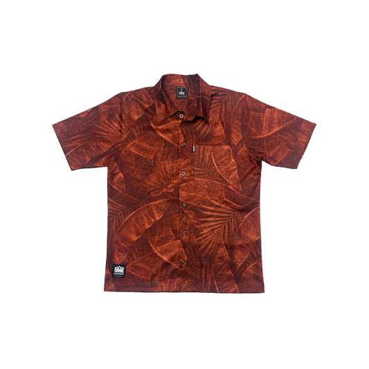 P.B.T Culture Button Up Shirt - Black Tea