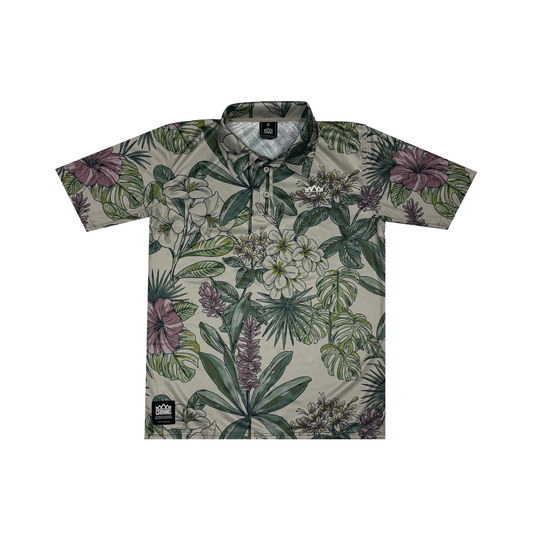Solo Logo Performance Polo - Tropical on Tan