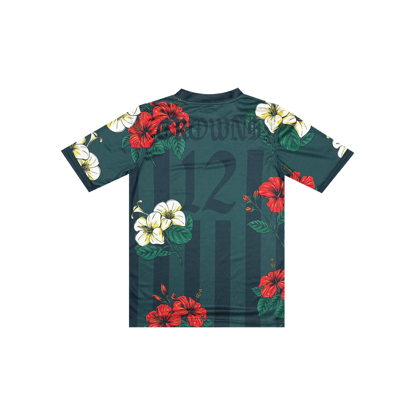 Solo Logo Kid's Soccer Jersey - Bloomcore on Hunter Green