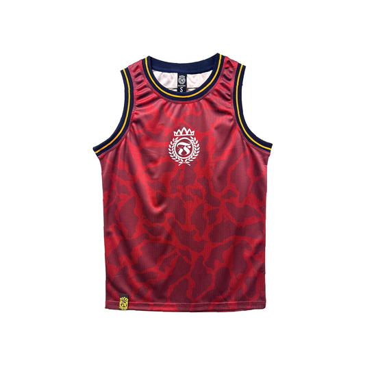 Crowned Laurel Mesh Tank - Marianas Red Camo