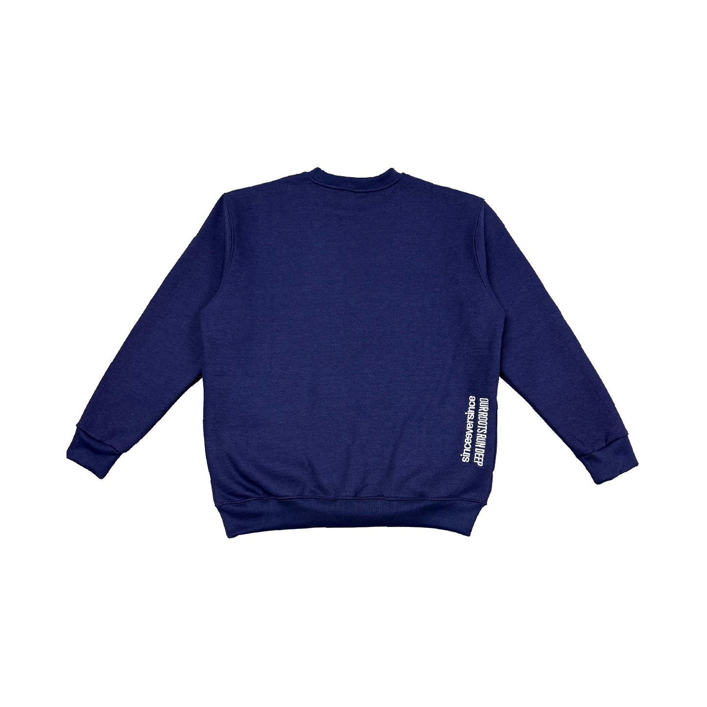 Crowned Laurel Fleece Crewneck - Navy