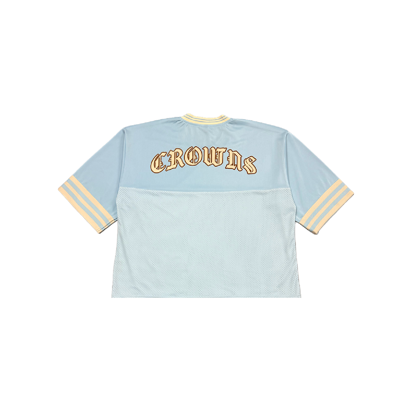 Varsity Logo Football Jersey- SkyBlue w/ Cream