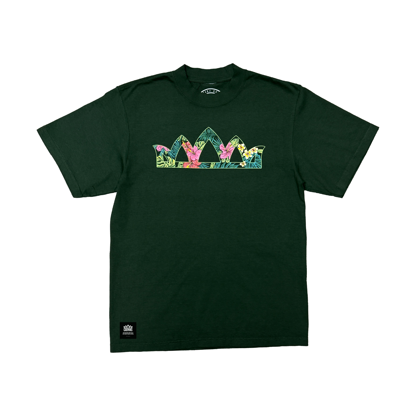 Solo Logo Tee - Floral Summer on Moss