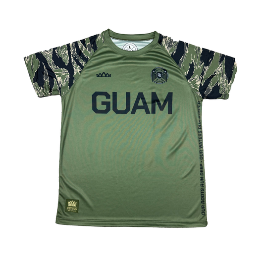 Short Sleeve Drifit Shirt- Tiger Camo on Drab