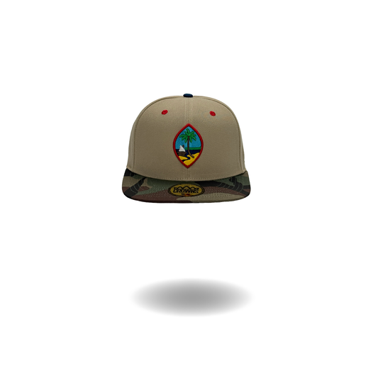 GU Seal Fitted Cap - Sand w/ Camo Brim
