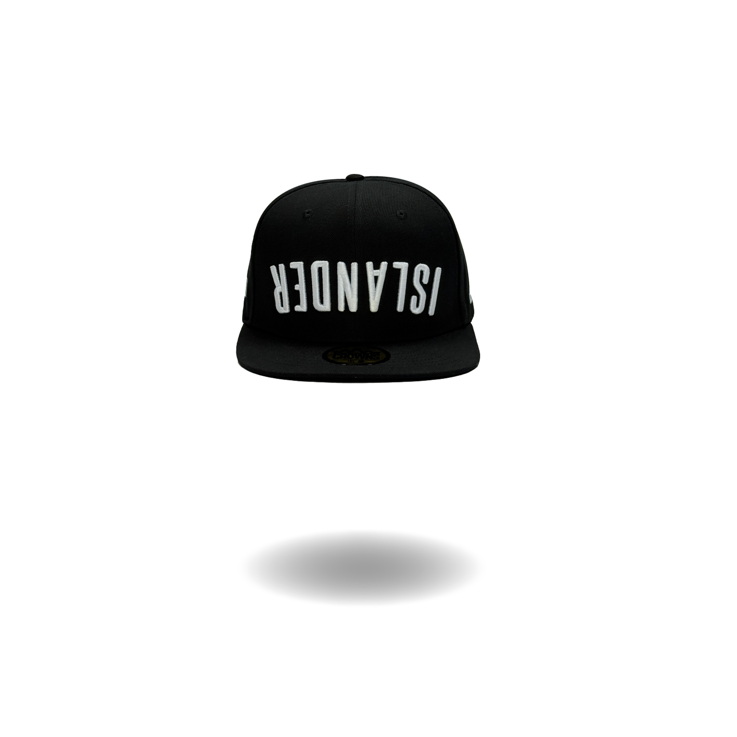 Islander Classic Snapback - White on Black