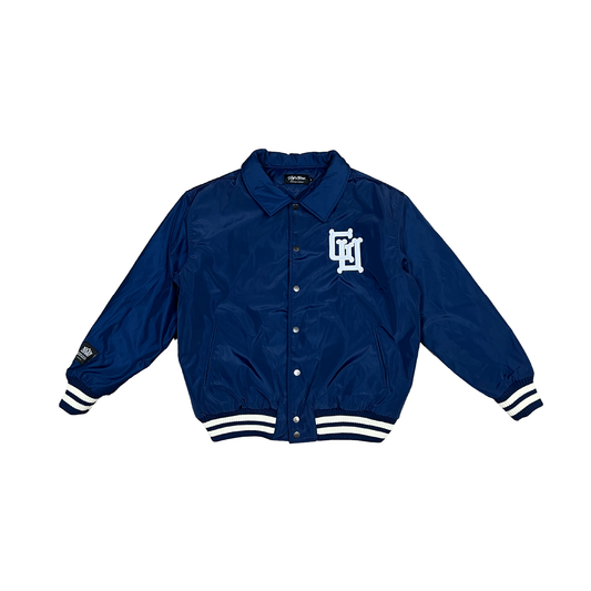 GU Bones Collared Varsity Jacket - Navy