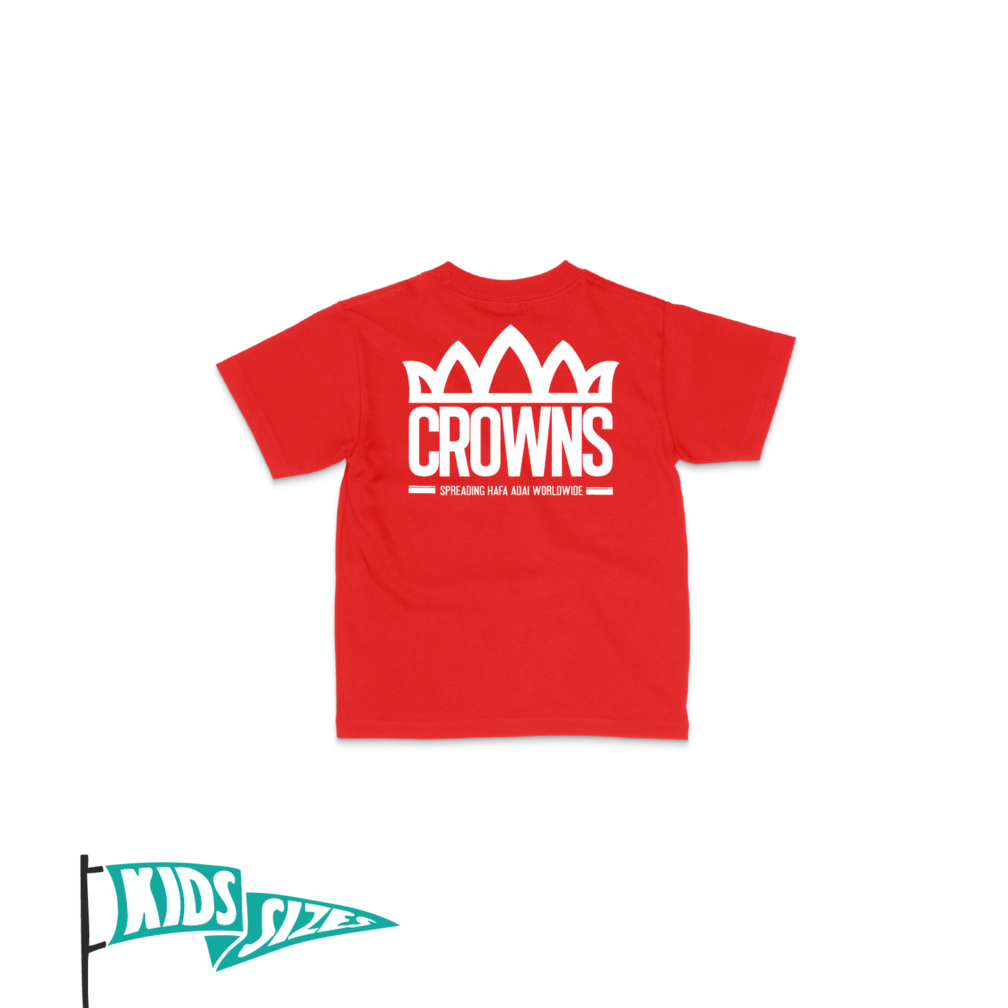 Standard Logo Youth Tee - Red w/ White
