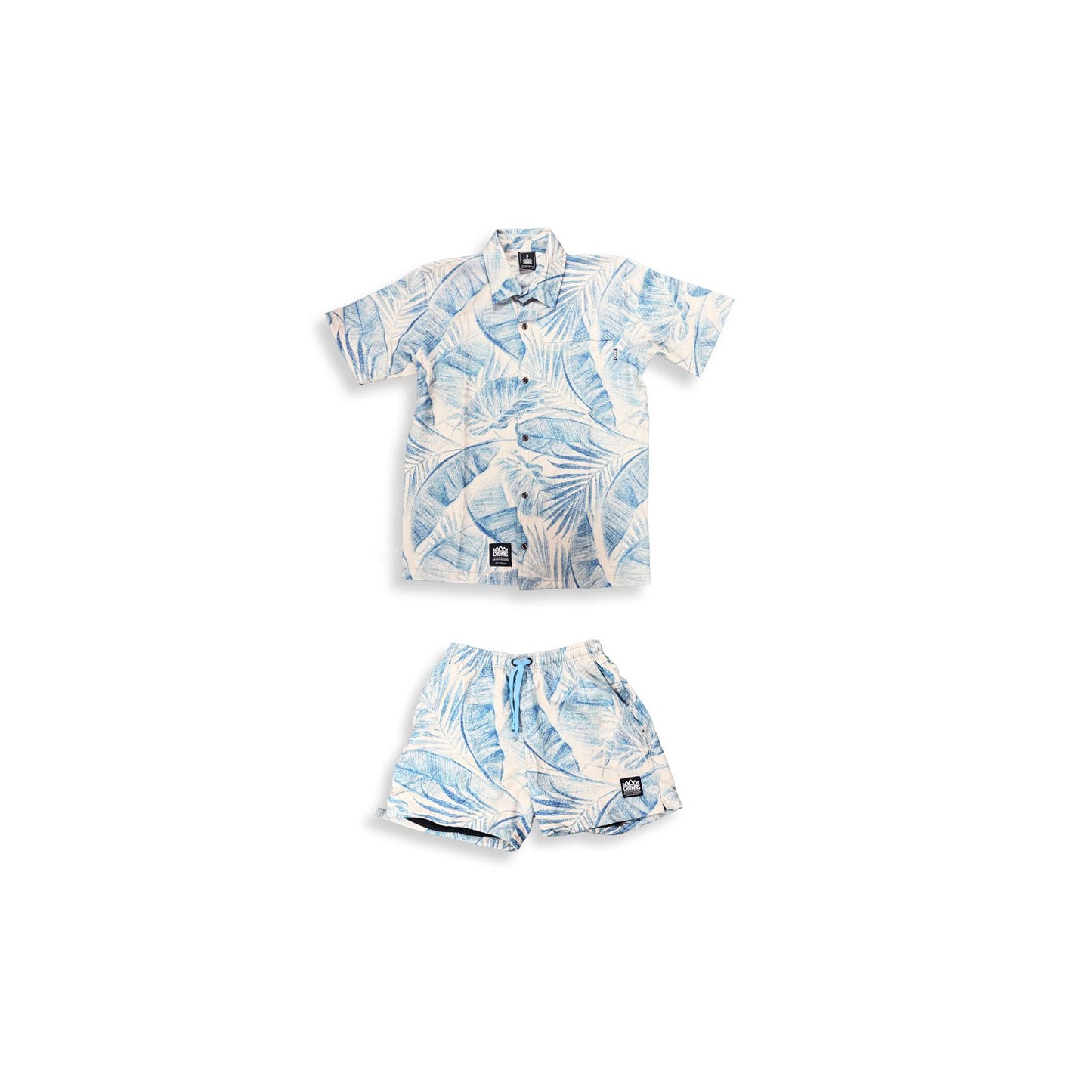 Hagåsas Button Up -Cream of Asút (Cream w/ Blue)