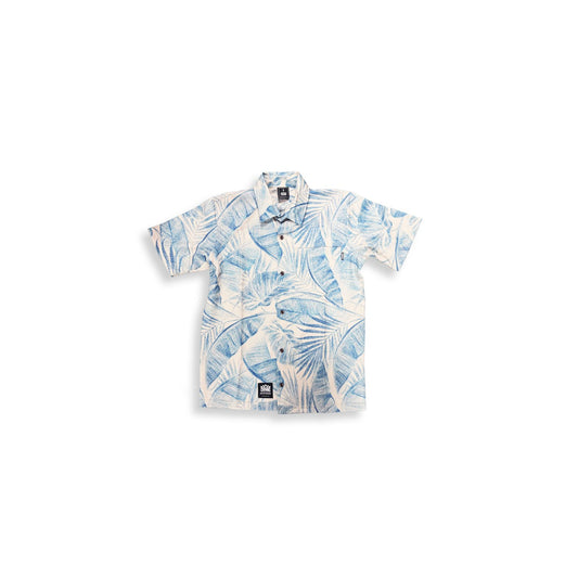 Hagåsas Button Up -Cream of Asút (Cream w/ Blue)