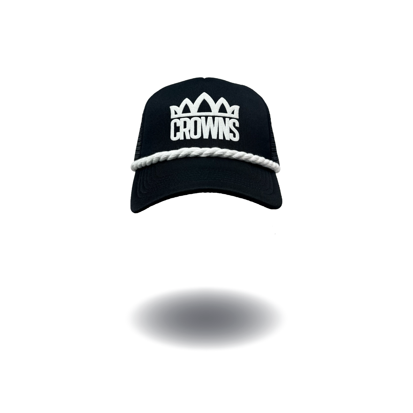 Standard Logo Trucker - Black w/ White Cord