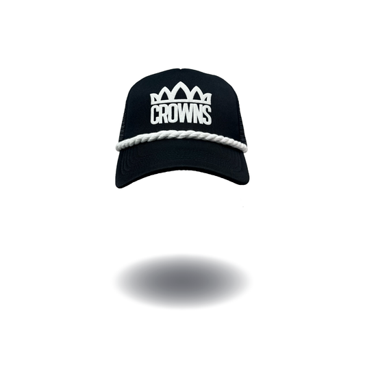 Standard Logo Trucker - Black w/ White Cord