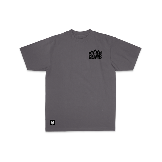 Standard Logo Tee - Asphalt w/ Black