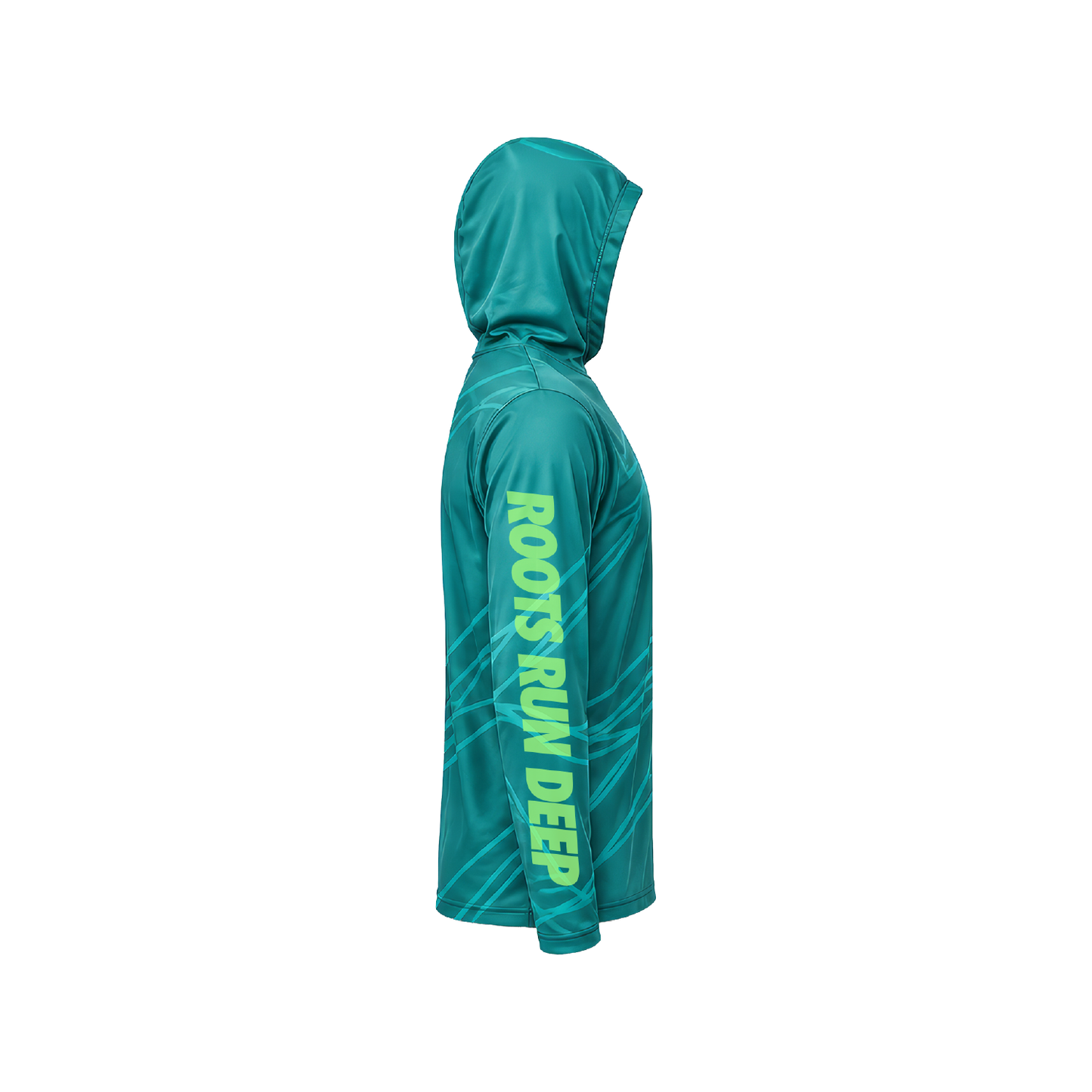 City Roots L/S Drifit Hoodie - Tiffany Blue