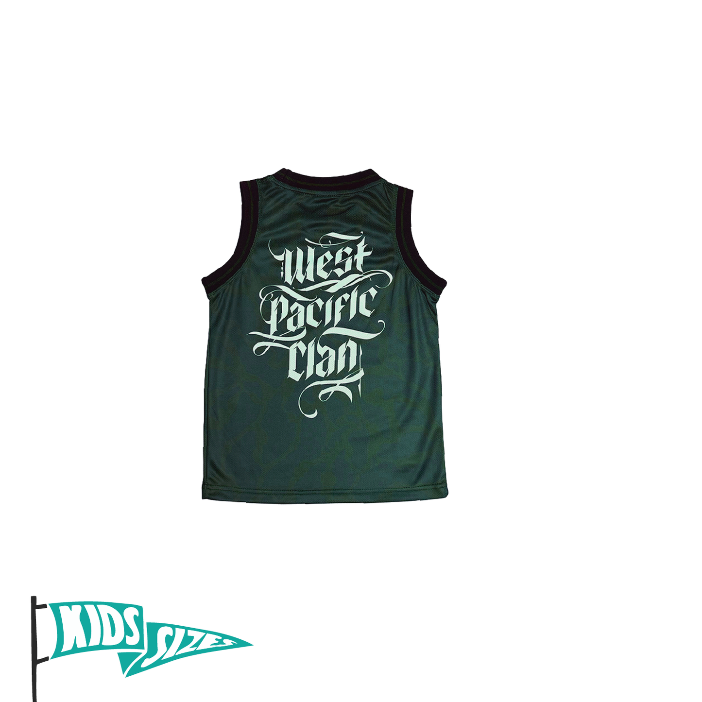 Standard Logo Youth Jersey Tank - Marianas Camo (Hunter Green)