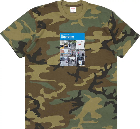 Supreme Verify Tee Woodland Camo