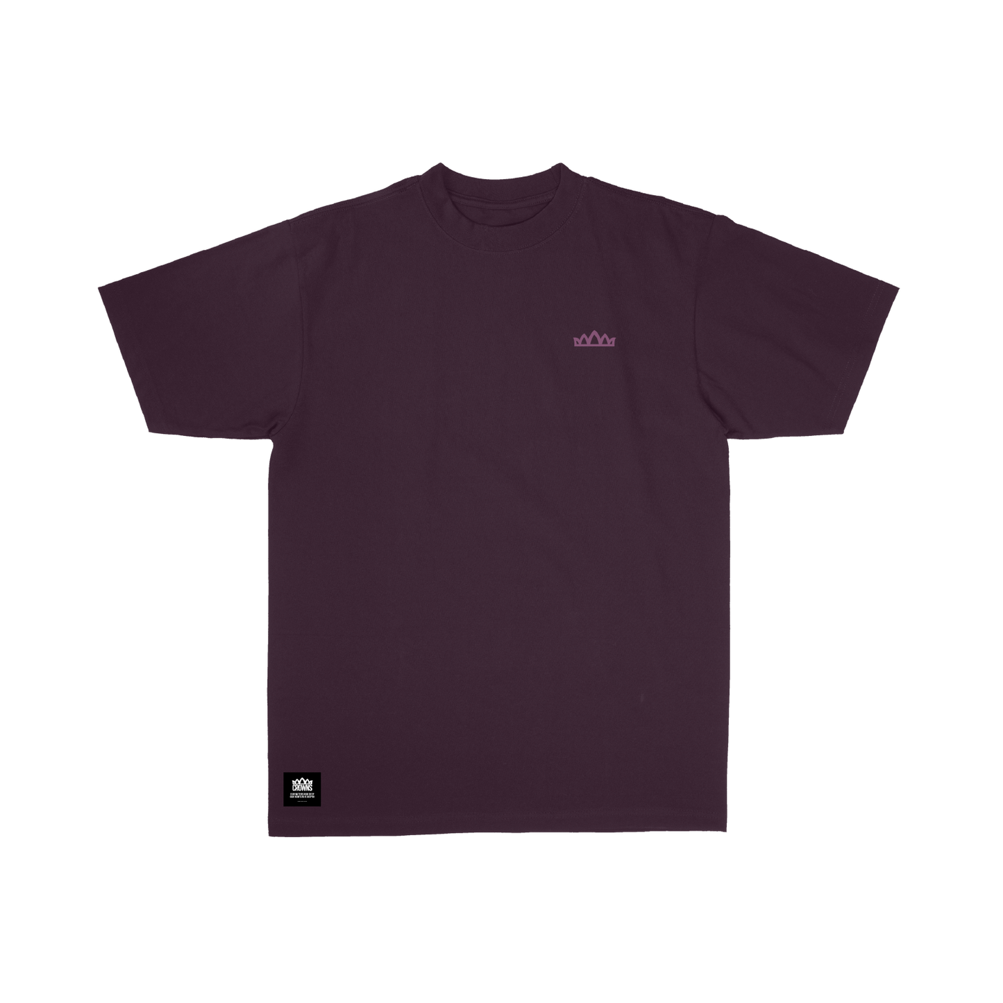 Premium Logo Tee- Rose on Wine