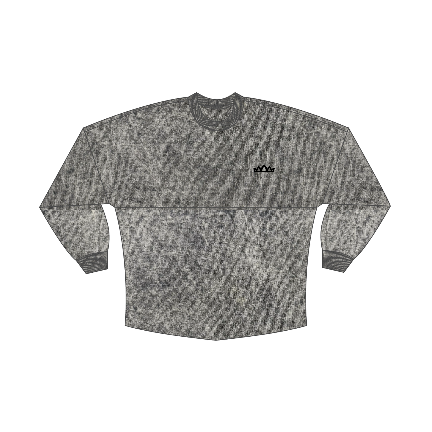 Hafa Adai Puff Print Jersey Crewneck - Mineral Ash