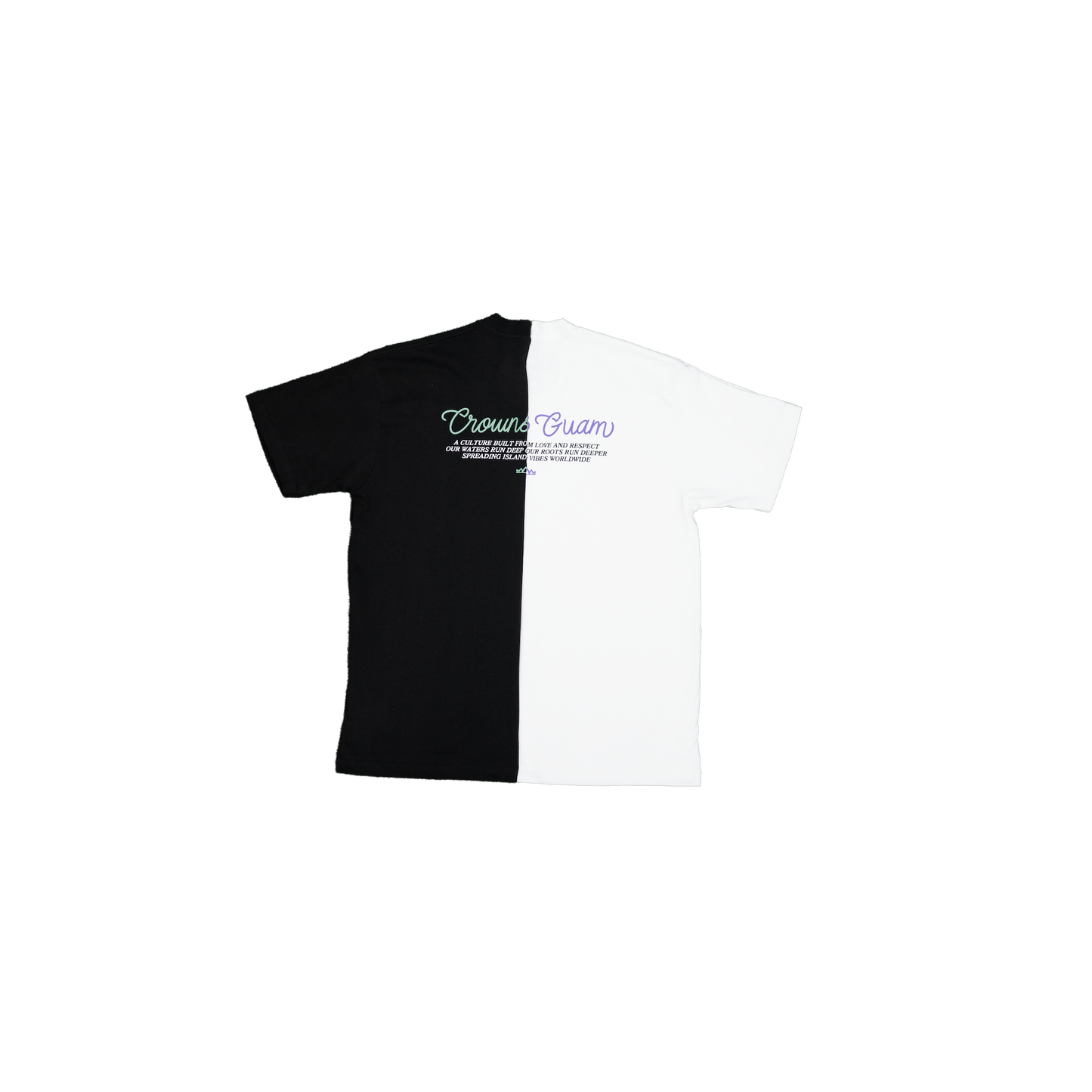 Script Tee - White w/ Lavender