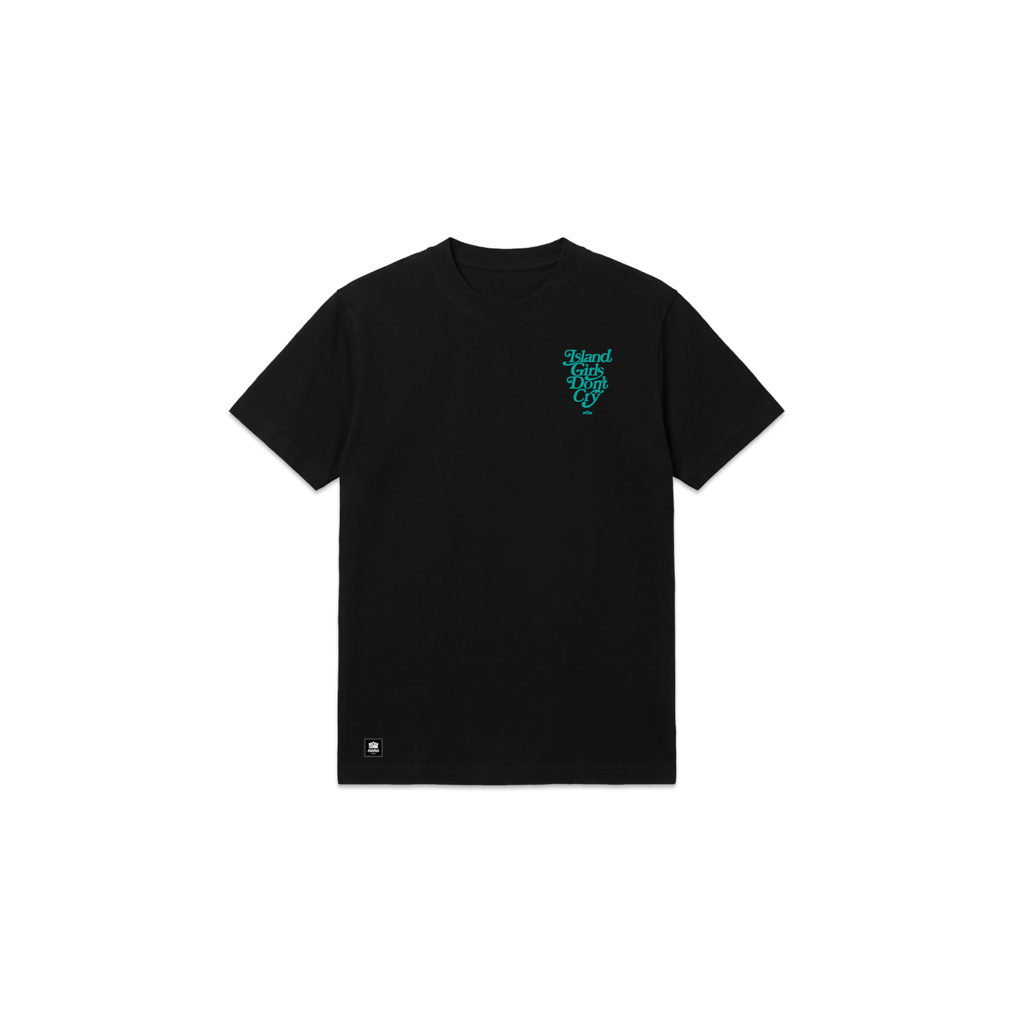 Island Girls Don't Cry - Black w/ Teal