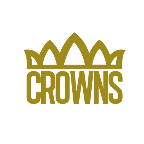 "CROWNS" LOGO WORDMARK STICKER