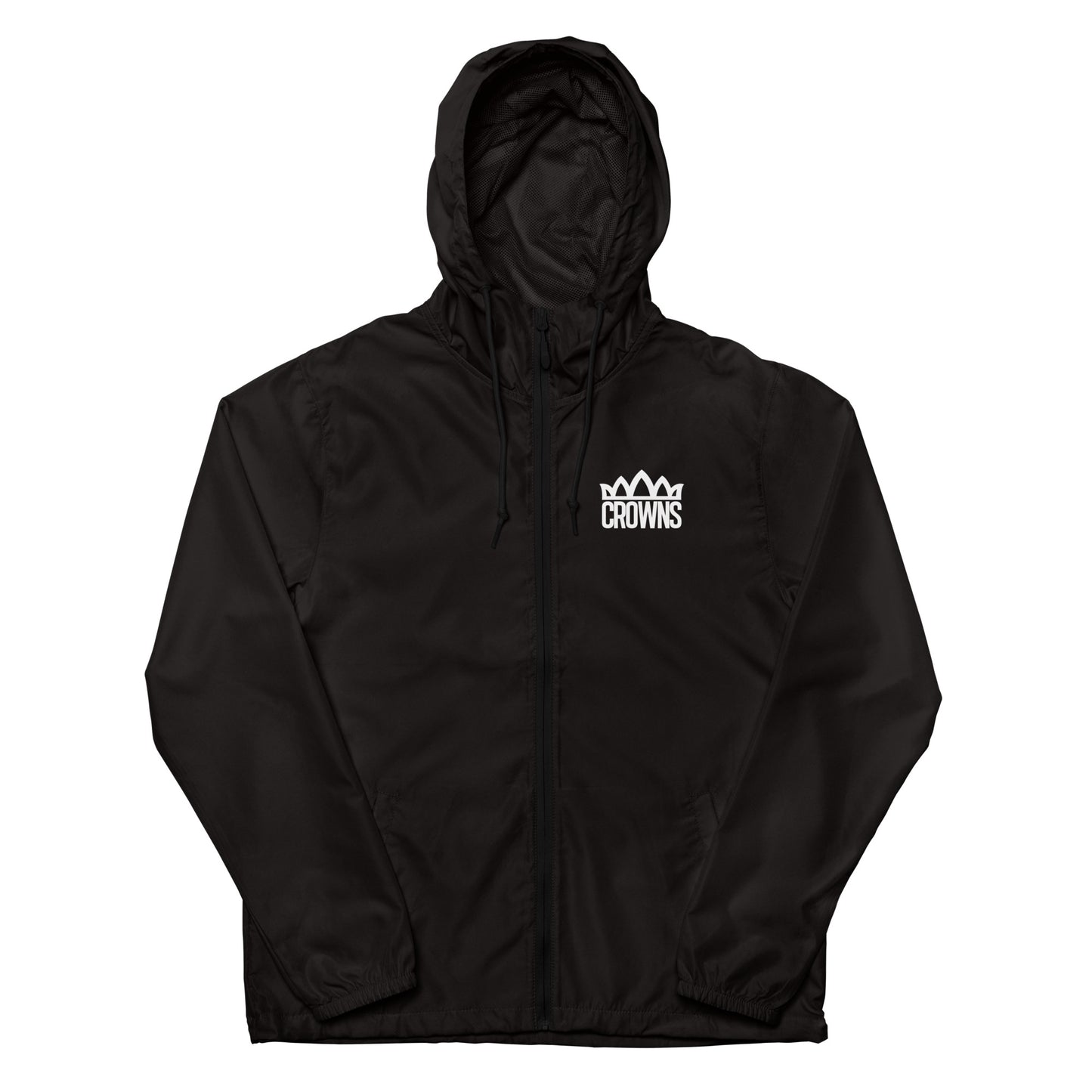 Logo lightweight zipup windbreaker: Blk (Made to Order)