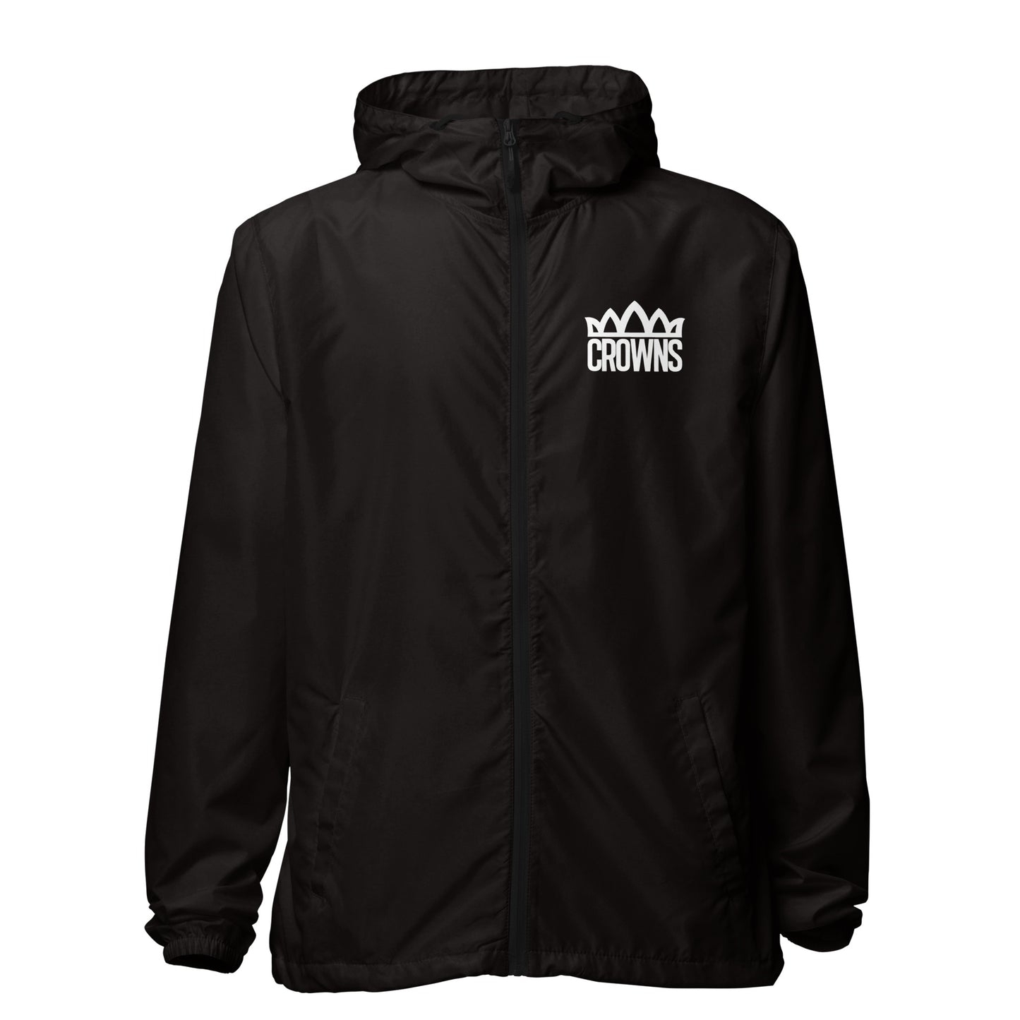 Logo lightweight zipup windbreaker: Blk (Made to Order)