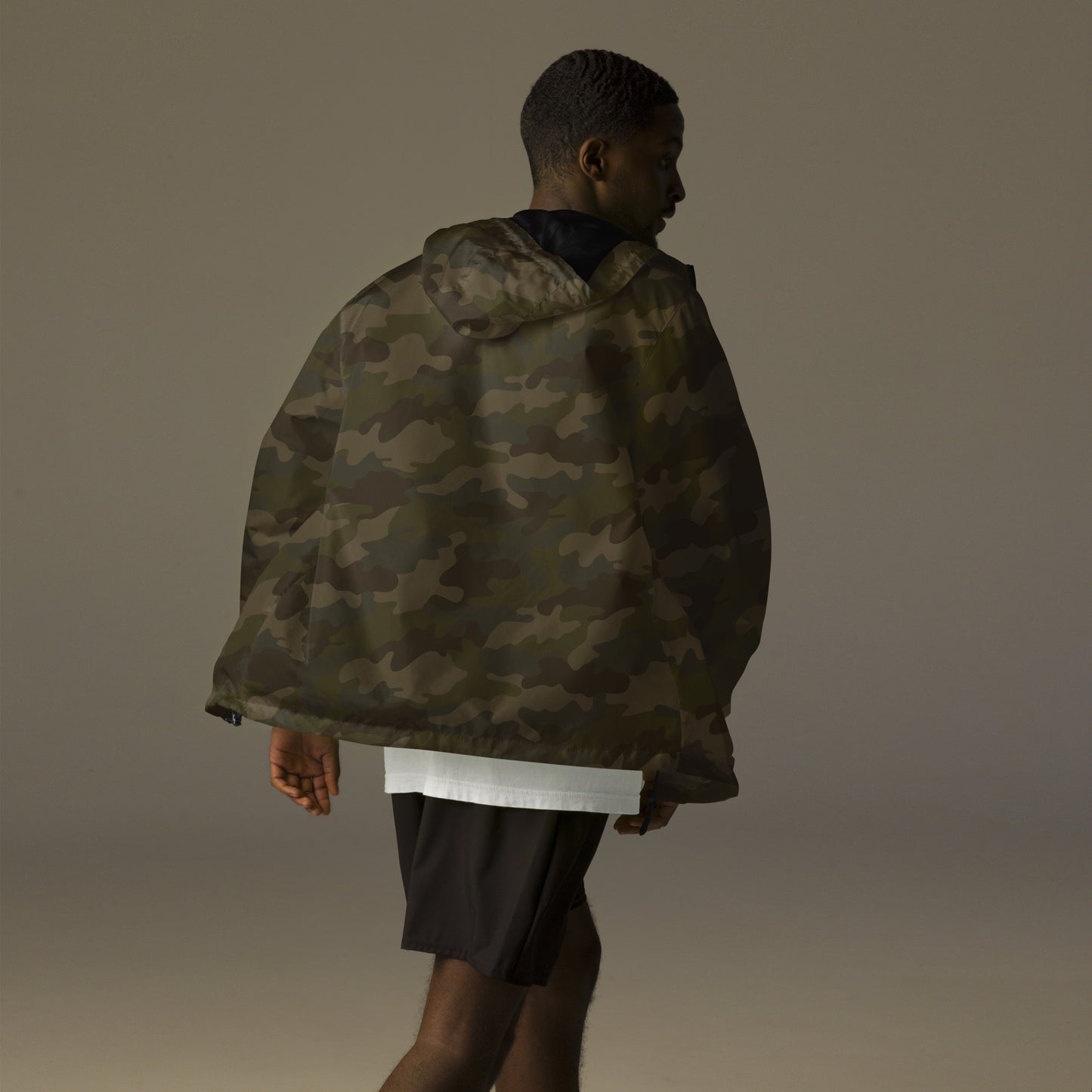 Logo lightweight zipup windbreaker: Camo (Made to Order)