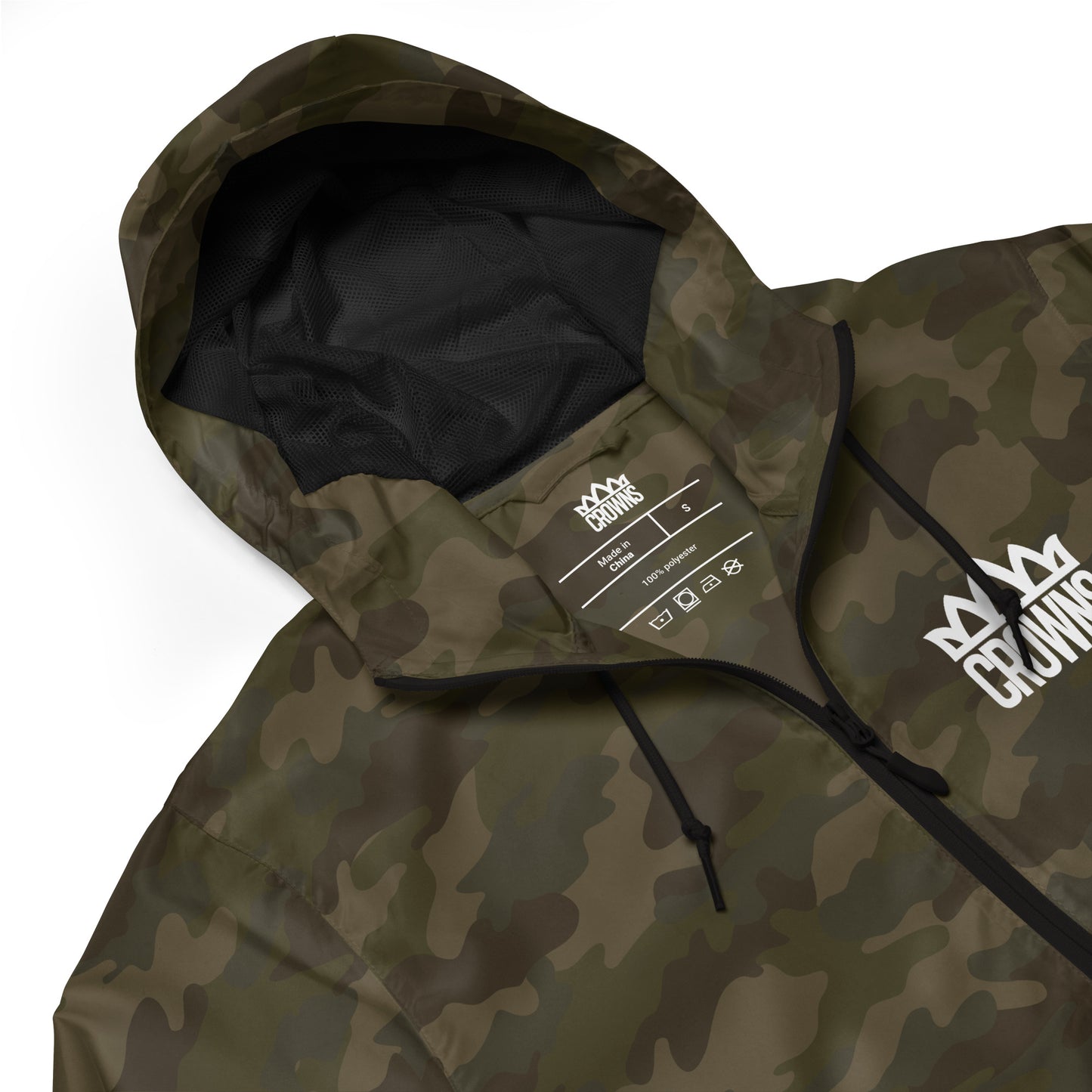 Logo lightweight zipup windbreaker: Camo (Made to Order)