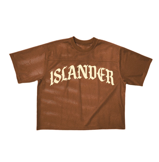 Islander Mesh Tee - Brown