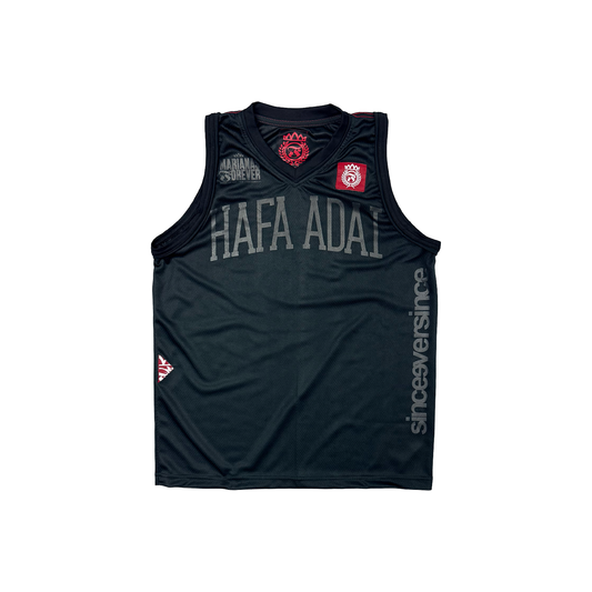 Hafa Adai Laurel Mesh Tank - Black on Black