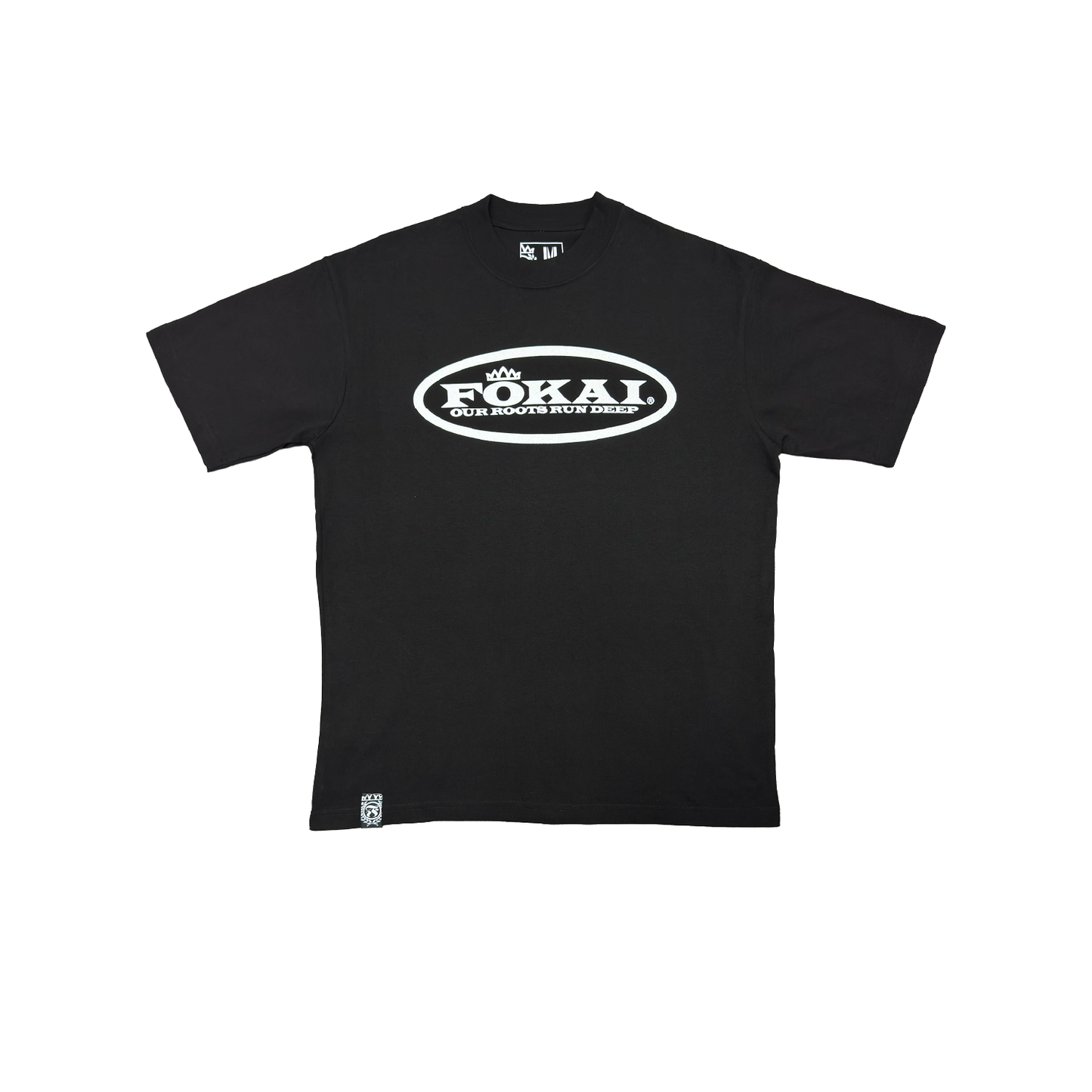 OG Collab Logo Tee - White on Black – Crowns Guam