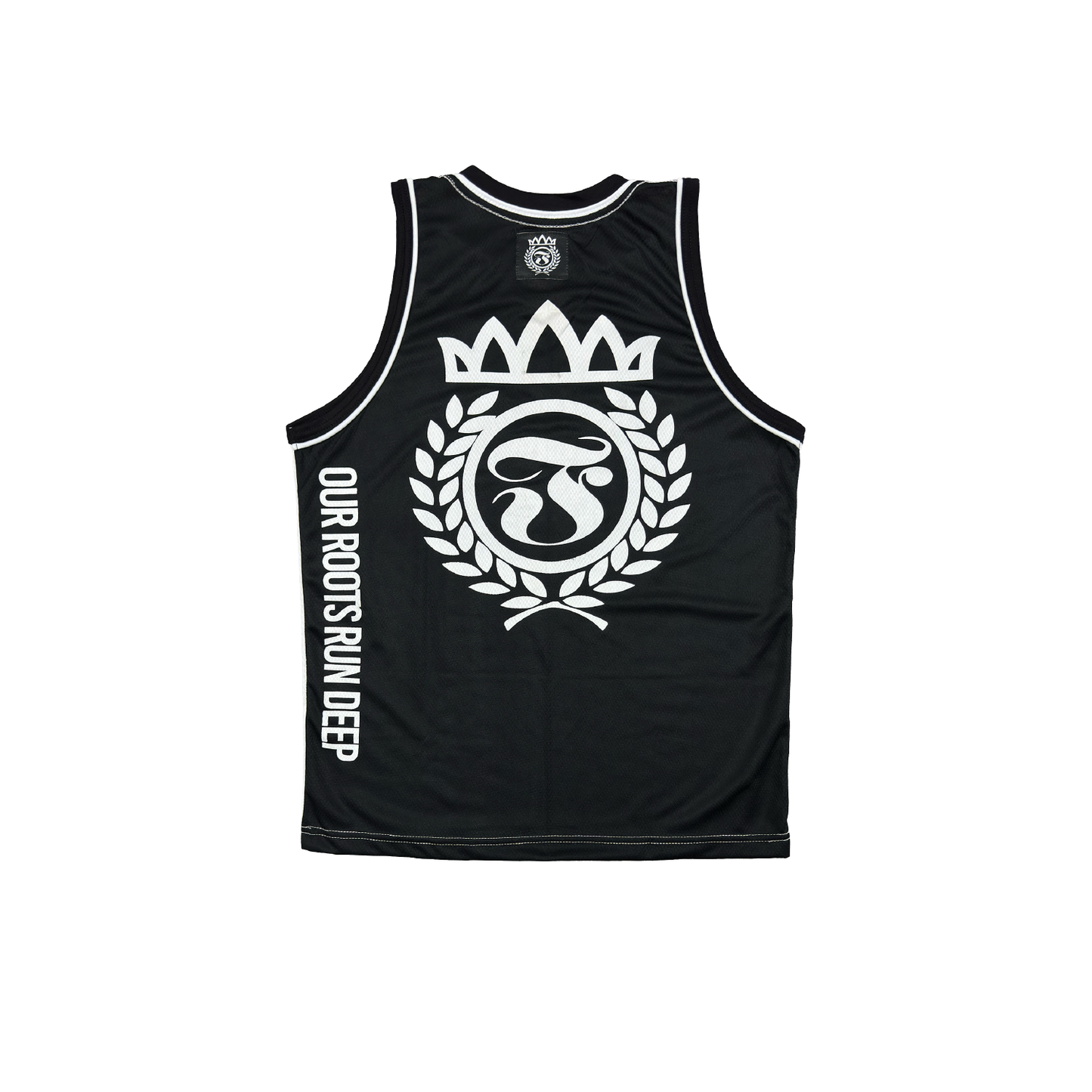 Hafa Adai Laurel Mesh Tank - White n' Black