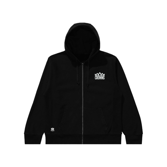 BangBang Coconut Gang Kids Zip Up Hoodie - White w/ Black