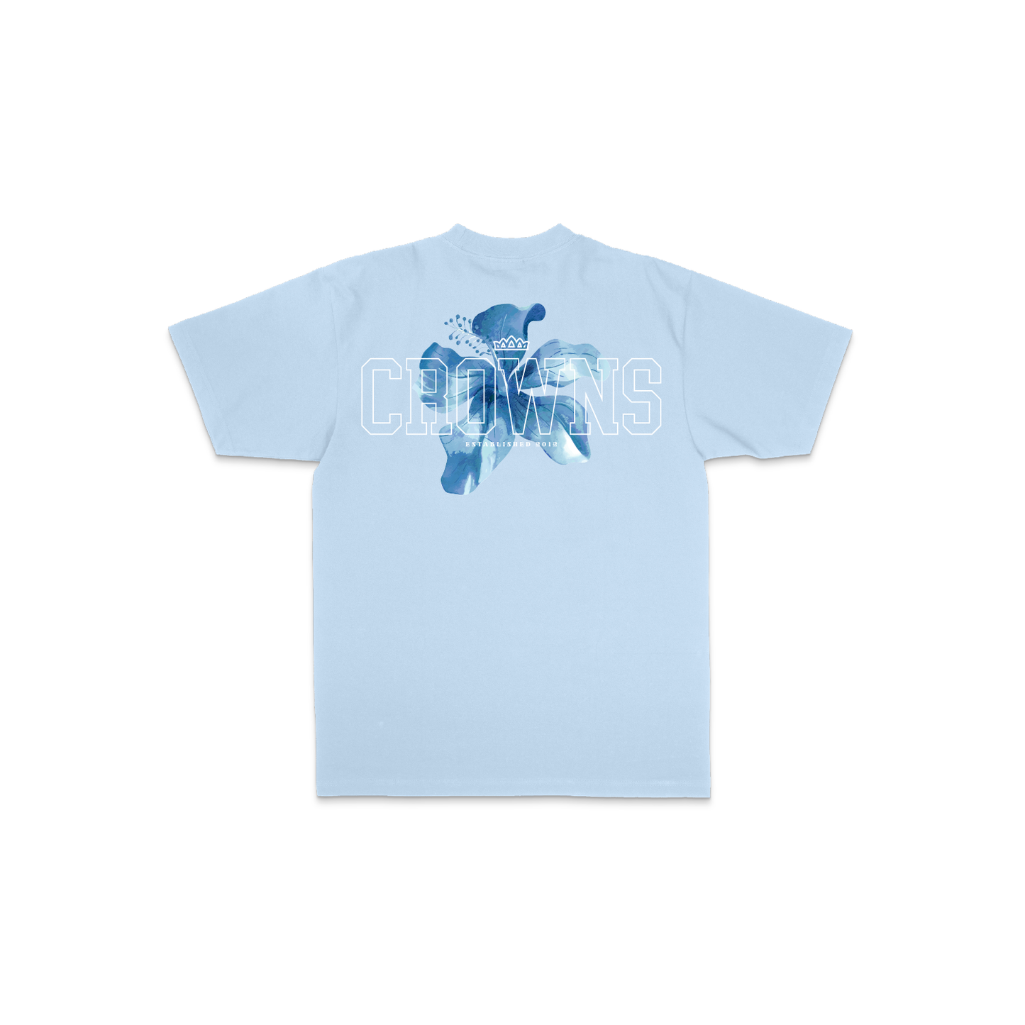 Collegiate Bloom Tee  - SkyBlue