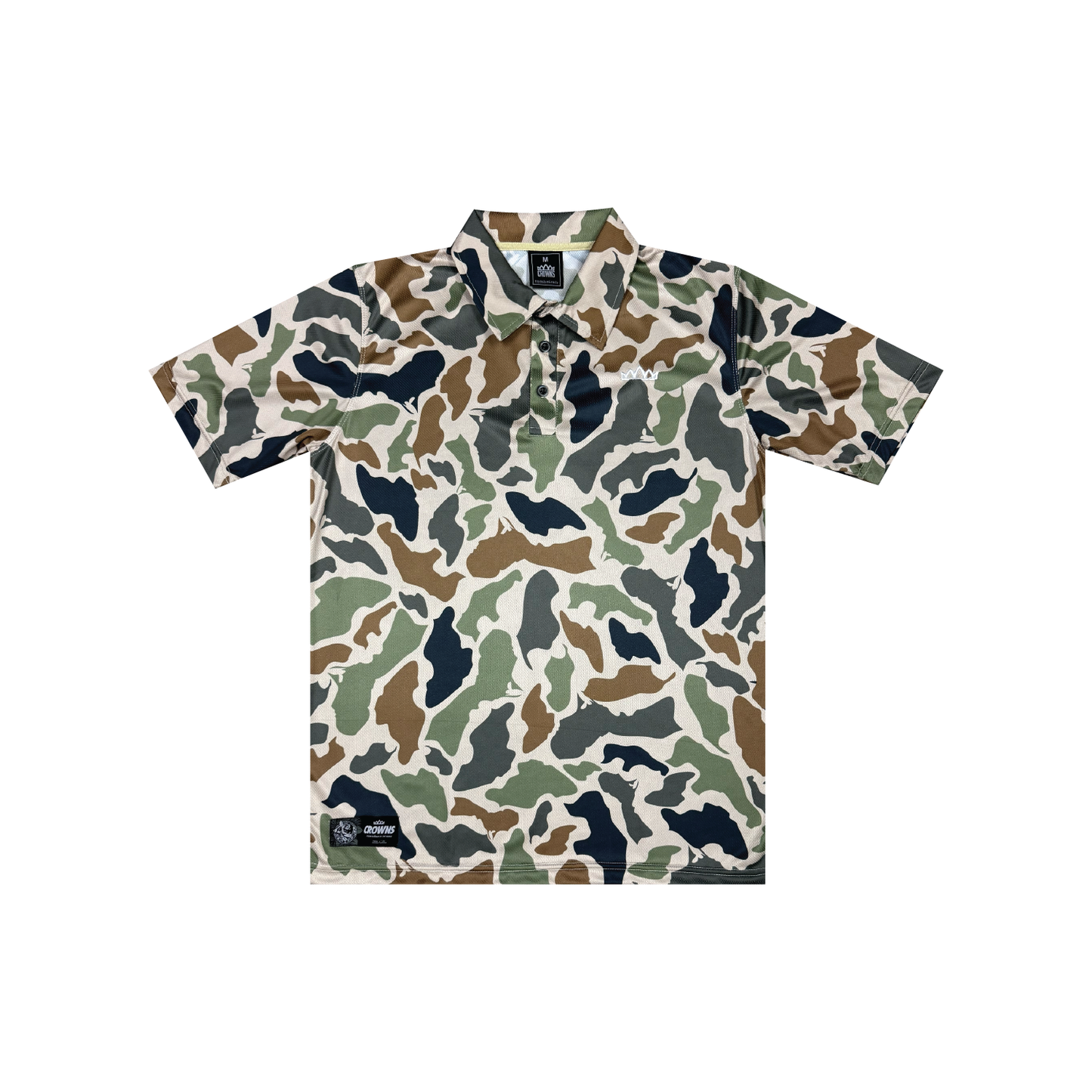 Solo Logo Performance Polo - Marianas Camo