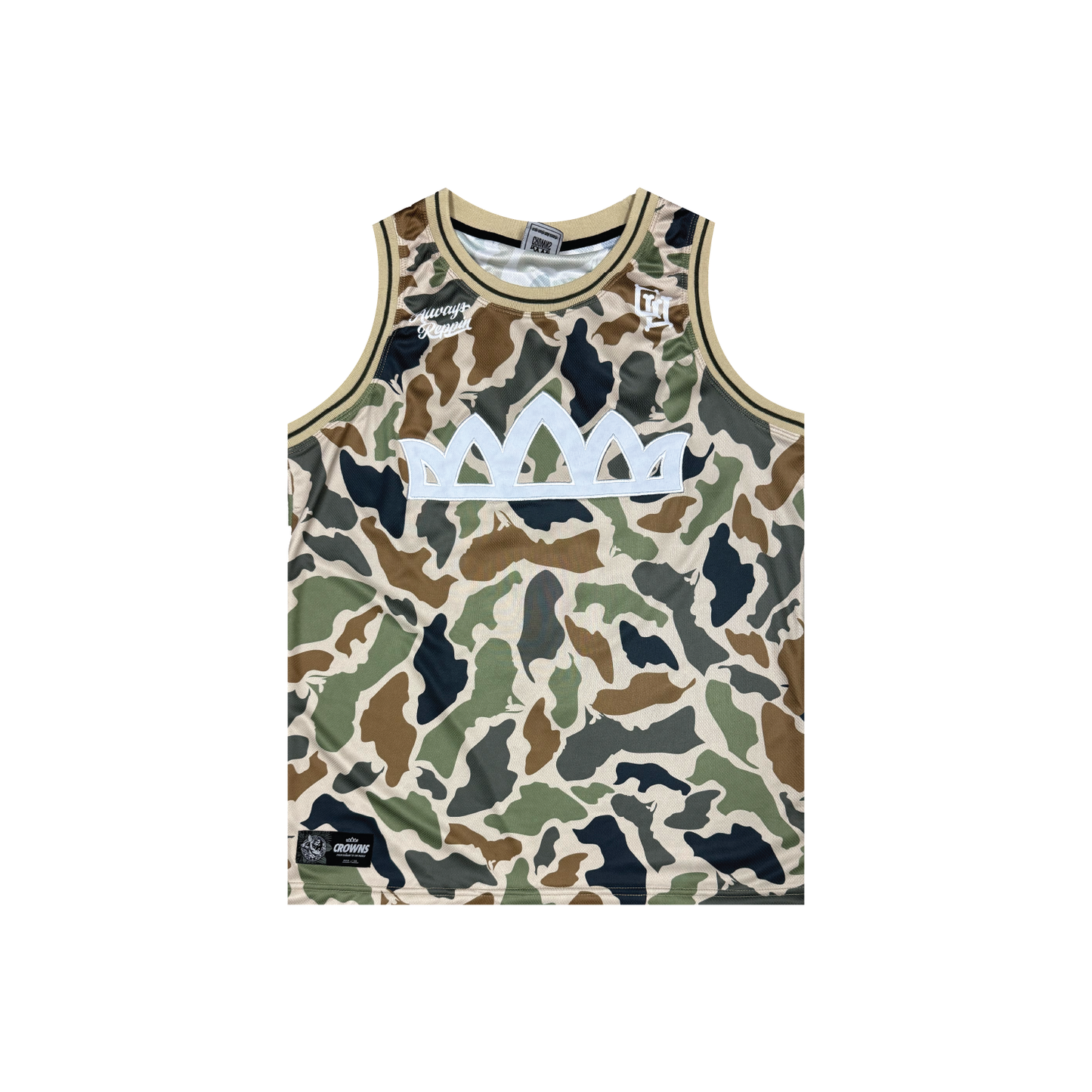 Solo Logo Mesh Jersey Tank - Marianas Camo