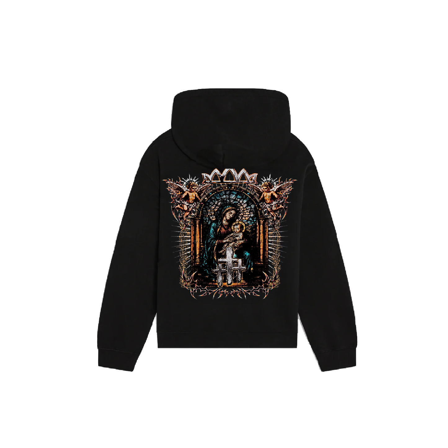 Crowned Savior Pullover Hoodie - Black